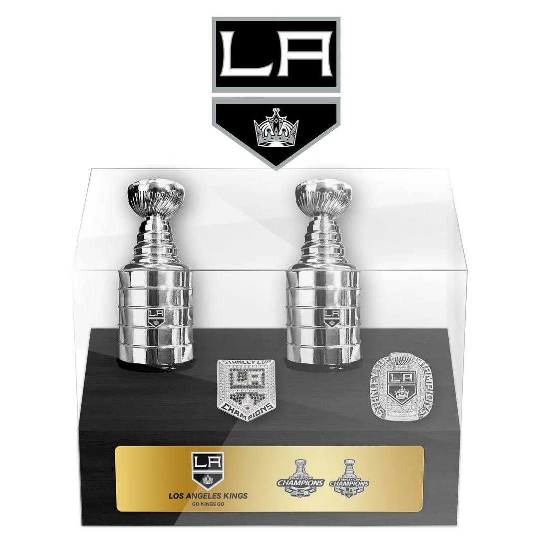 Los Angeles Kings NHL Trophy And Ring Display Case