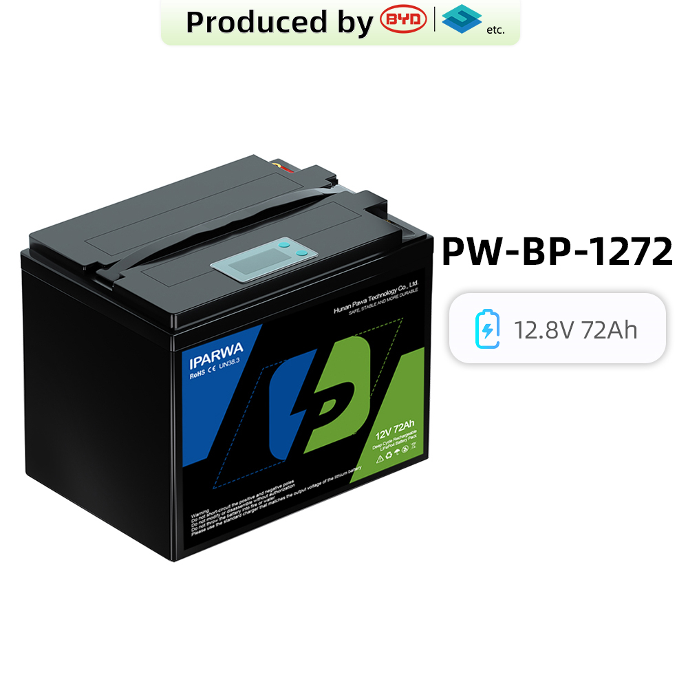 12.8V 72Ah Lithium Ion LiFePO4 Battery Packs