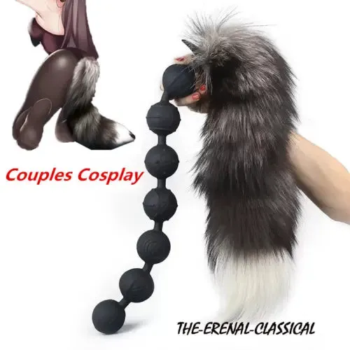 pornhint Pornhint Removable Anal Plug Pull Bead Dildo Butt Plug Anal Toys Tail Butplug Sex Toys