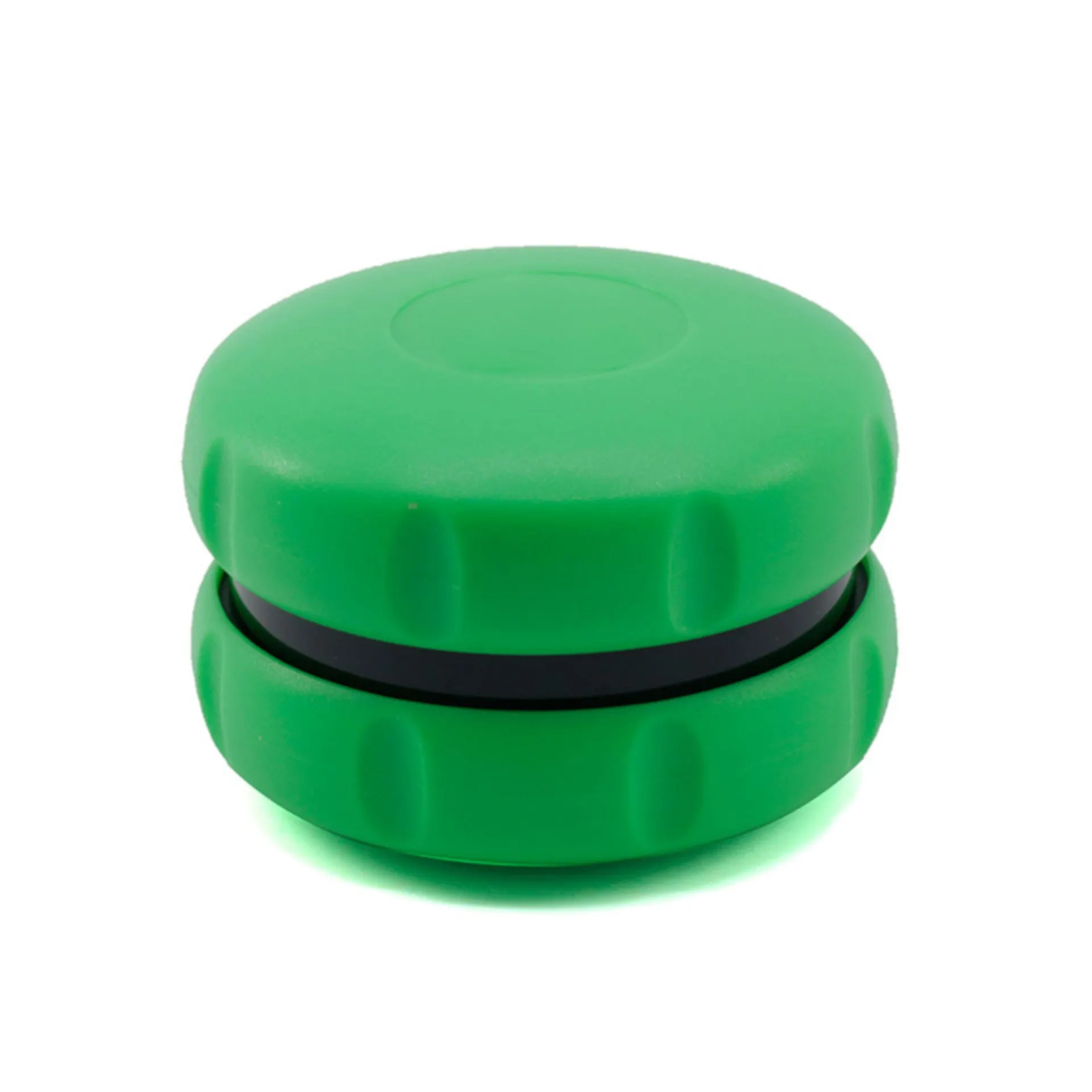 60MM Plastic 2-Layer Hamburger Chamfered Herb Grinder-Green