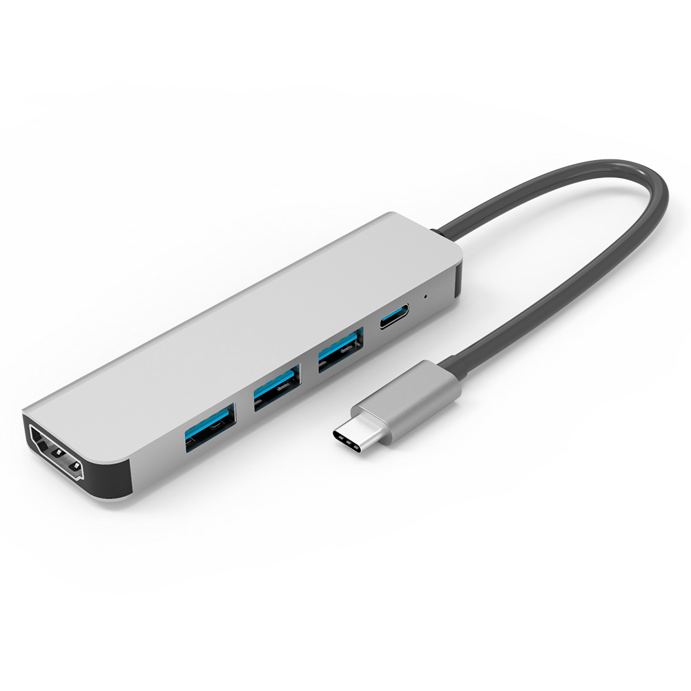 5 in 1 Type-C HUB Converter 3 USB3.0 4K HDMI 87W PD Fast Charging Adapter, 501 Original
5 in 1 Type-C HUB Converter 3 USB3.0 4K HDMI 87W PD Fast Charging Adapter, 501 Original