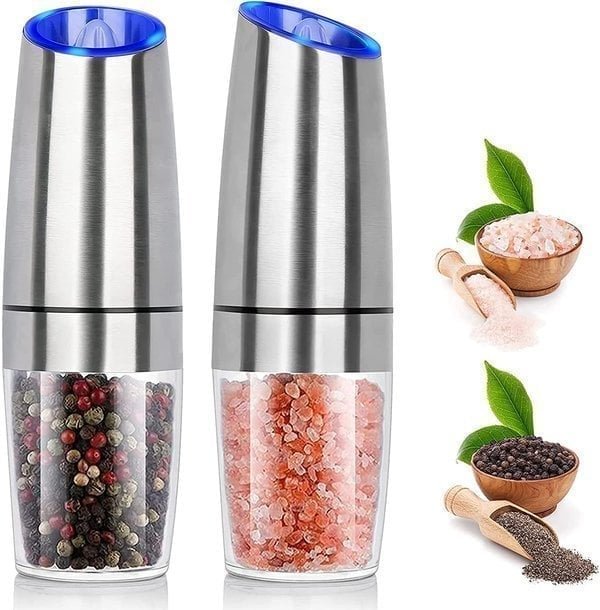 Automatic Electric Gravity Induction Salt and Pepper Grinder socialshop