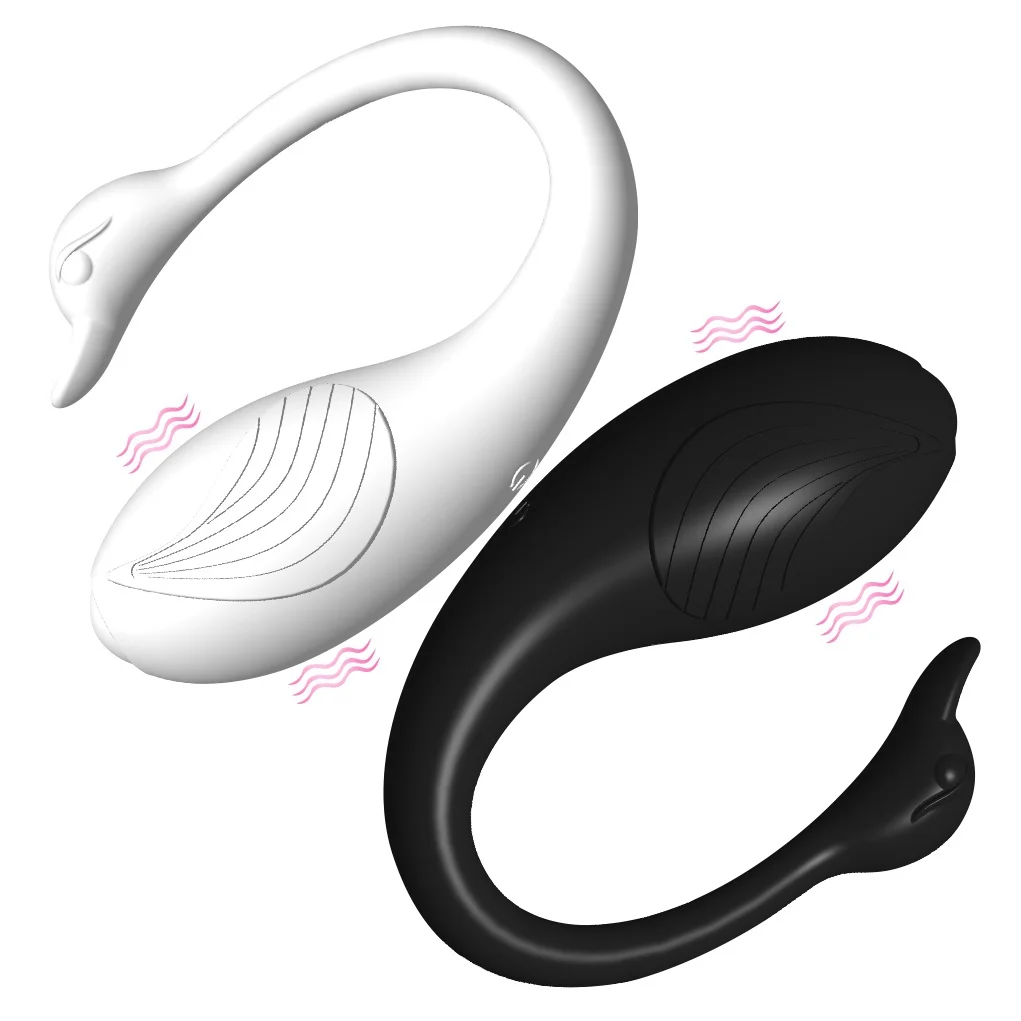 App / Wireless Remote Control Swan Vibrator - Rose Toy