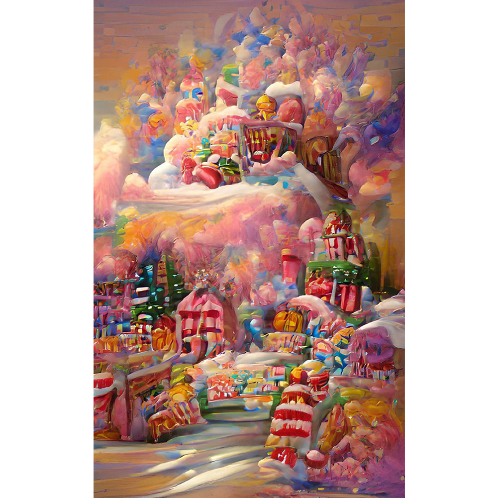 Dream Candy City 50*80CM(Canvas) Full Round Drill Diamond Painting