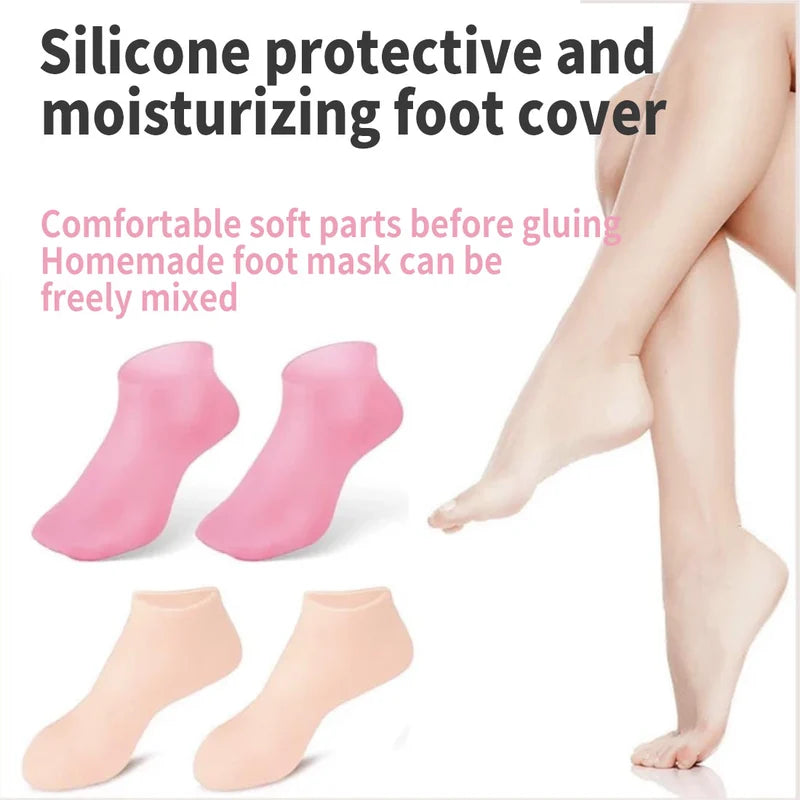 Masque Hydratant Pour Les Pieds Chaussettes En Silicone Protectrices Et