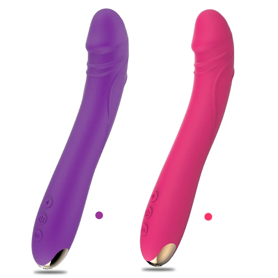 rose dildo vibrating sex toy in 2 colors