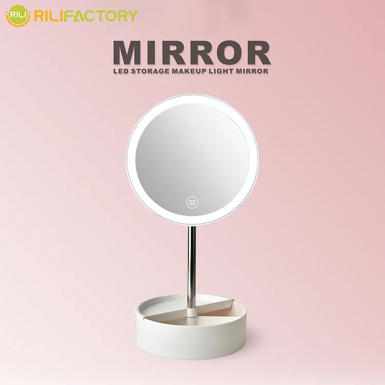 LED Storage Makeup Light Mirror Rilifactory