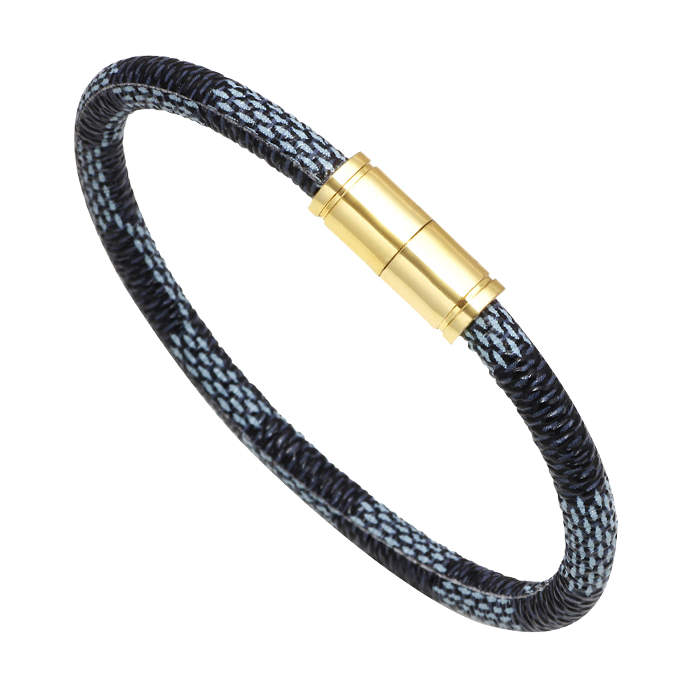 Simpel Unisex Cowhide Bracelet Retro Striped Bucklet Circle Bangle Jewelry, Black, 501 Original
Simpel Unisex Cowhide Bracelet Retro Striped Bucklet Circle Bangle Jewelry, Black, 501 Original