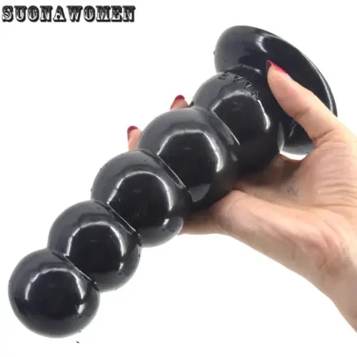 pornhint Pornhint Big Dildo Strong Suction Beads Anal Dildo Box Packed Butt Plug Ball Plug Sex Toy