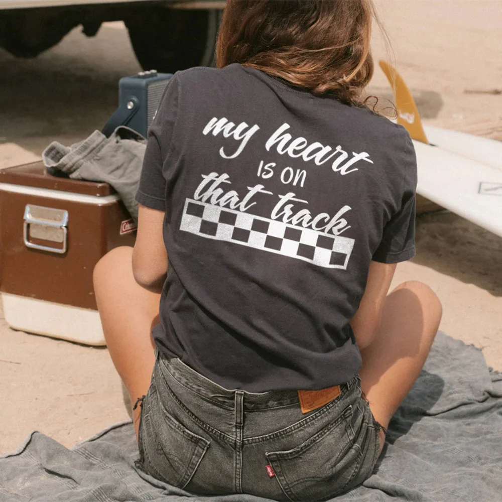 My Heart is on That Track T-shirt - Devcarry