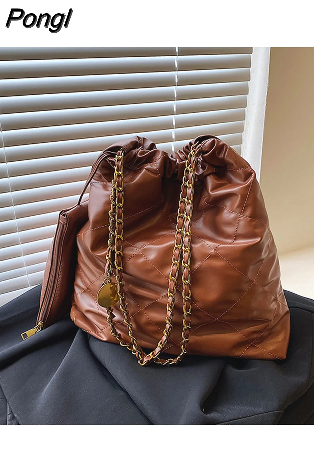 Pongl Women Bag Luxury Designer Handbag Large Capacity Composite Bag Female Shoulder Bags High Quality Fashion Pack Sac A Main Femme
