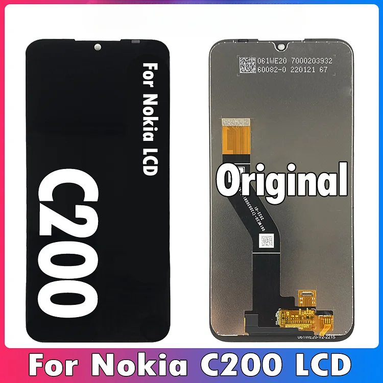 6.09" Original LCD For Nokia C200 Display Touch Screen Digitizer Assembly Replacement For C200 LCD Display No Frame Repair Parts