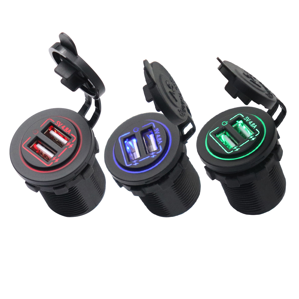 Touch Switch Car Motorcycle Boat 4.8A Dual USB Charger Socket Power Outlet, Blue, 501 Original
Touch Switch Car Motorcycle Boat 4.8A Dual USB Charger Socket Power Outlet, Blue, 501 Original