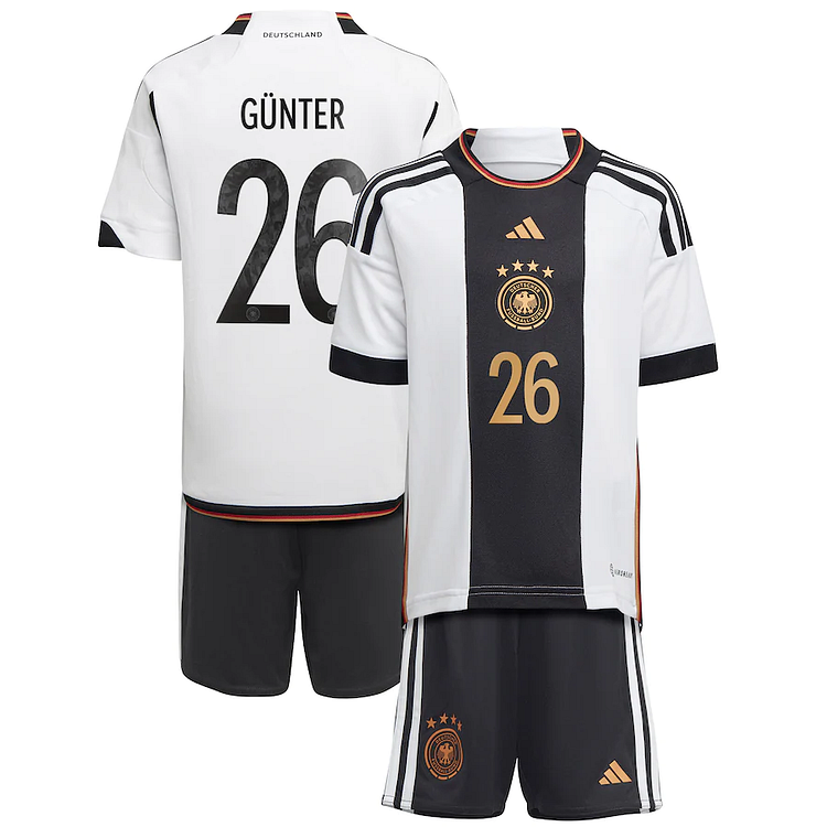 Germany Christian Günter 26 Home Shirt Kit Kids & Junior World Cup 2022