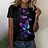 Efenbei Women T-Shirts Fashion 3d Butterfly Print Tshirt For Ladies Casual Streetwear Short Sleeves Tops Female Clothing Tees Camisetas