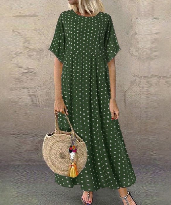 Polka Dot Print Dress