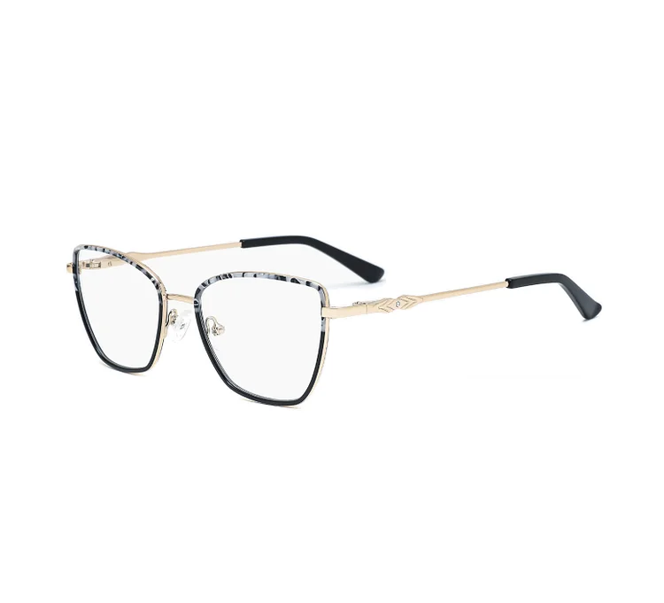 BMG1174 Custom logo unisex vintage acetate metal eyewear optical glasses frames for women