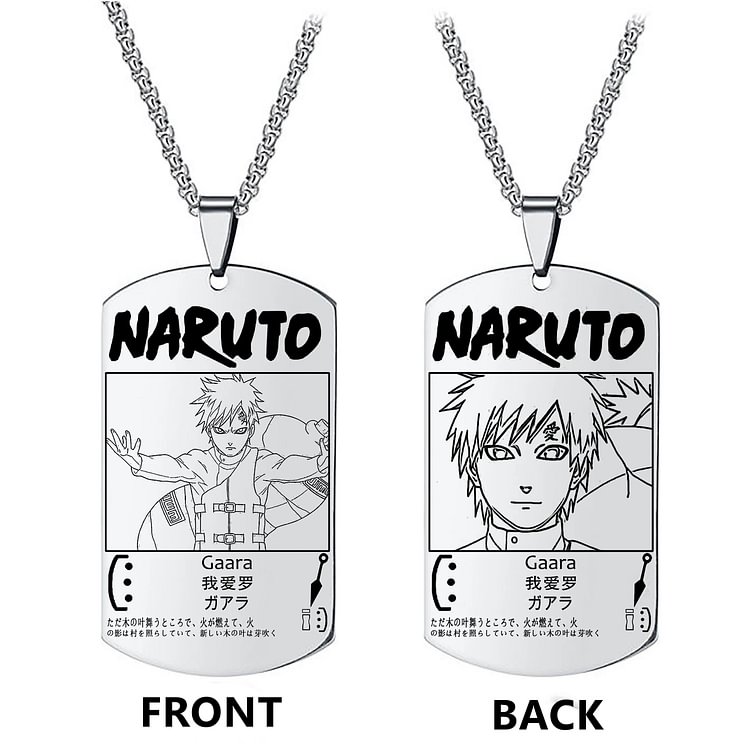 Naruto Gaara Anime Merch Necklace weebmemes