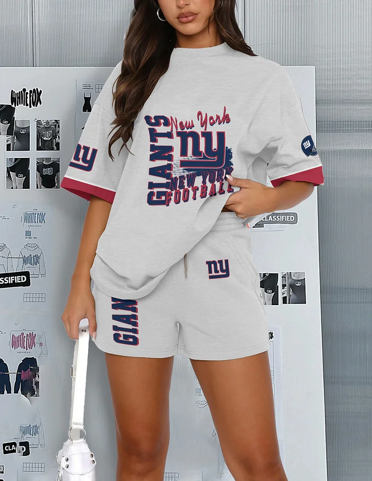 New York Giants Limited Edition Top And Shorts Two-Piece Suits