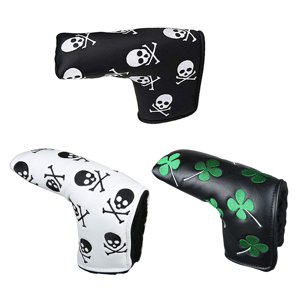 L-Shaped Golf Club Head Protection Cover PU Golf Putter Protector Sleeve, Skull black, 501 Original
L-Shaped Golf Club Head Protection Cover PU Golf Putter Protector Sleeve, Skull black, 501 Original