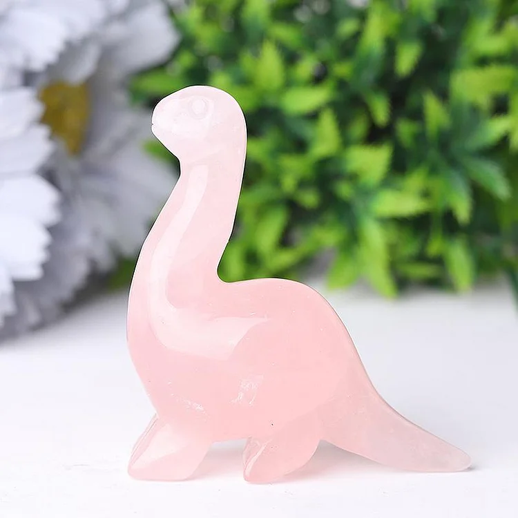 3" Hot Sale Crystal Dinosaurs Carving Natural Crystal Carving for Collection Animal Bulk