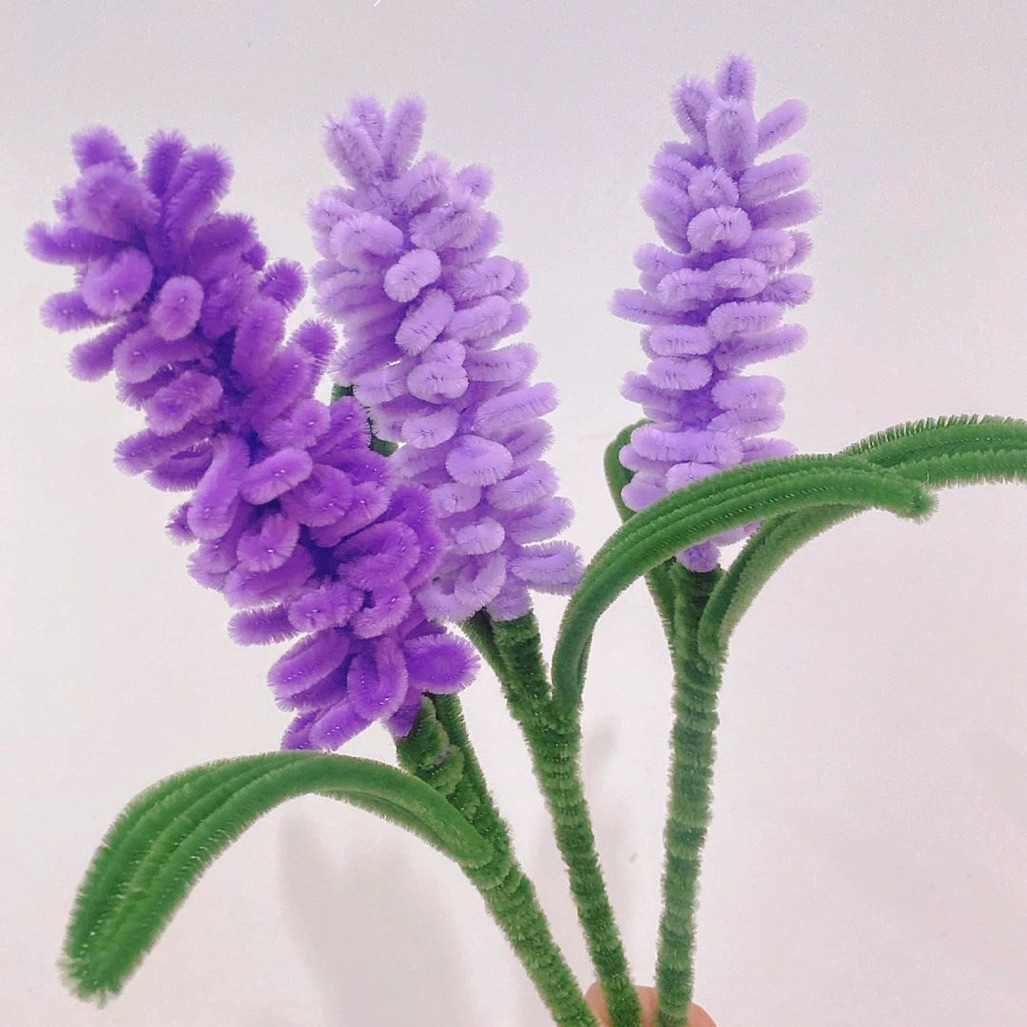 DIY Pipecleaner Lavender Flowers Tutorial