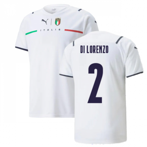 Italy Giovanni Di Lorenzo 2 Away Shirt Kit UEFA Euro 2020