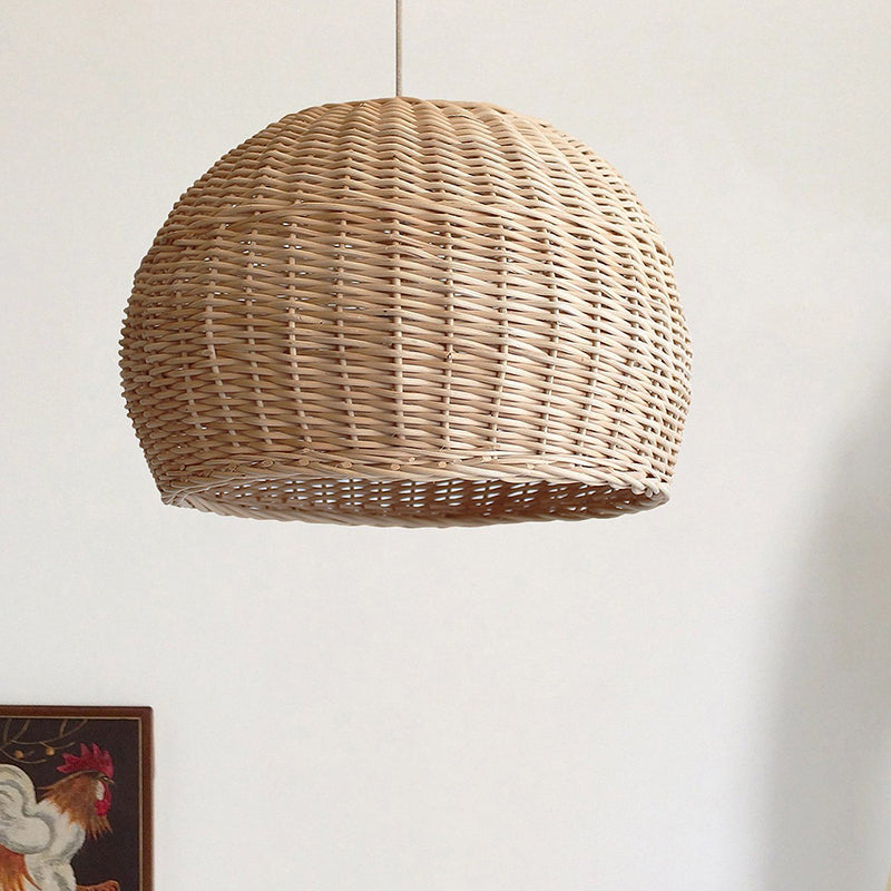 Wicker Farmhouse Woven Pendant Light
