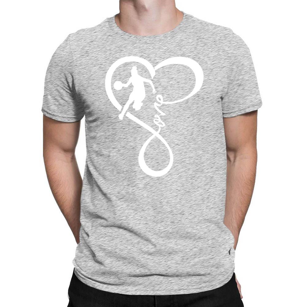 Love basketball heart Men's T-shirt-Guru-buzz