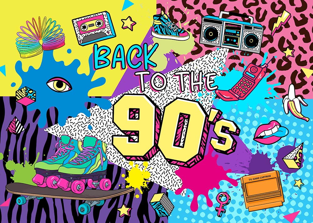 Shop Sale Hip Hop Back To The 90S Themed Birthday Party Backdrop