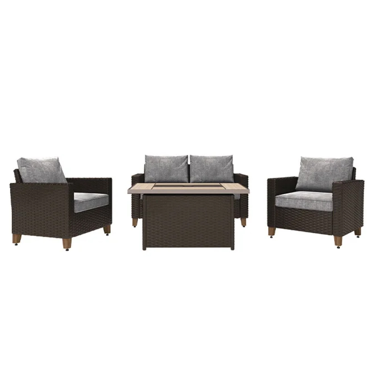 Niko 5-piece Patio Sectional Conversation Set