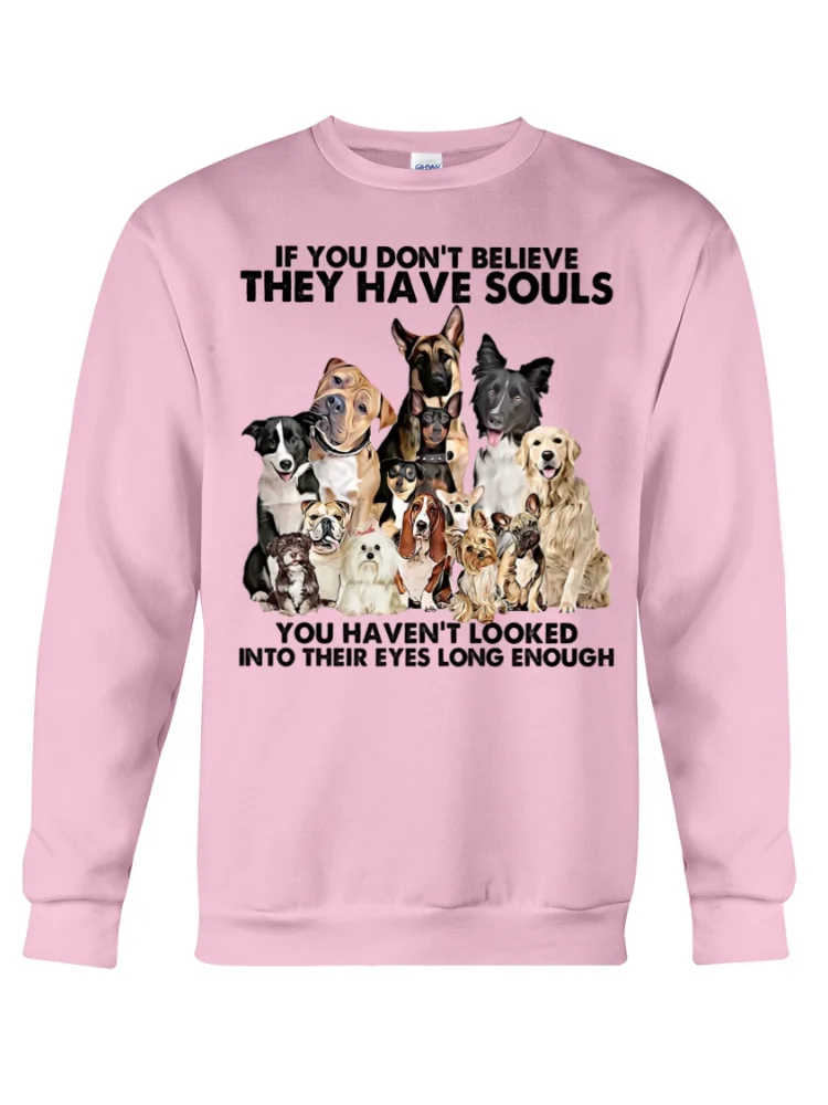 Vefave They Have Souls Print Casual Crewneck Sweatshirt