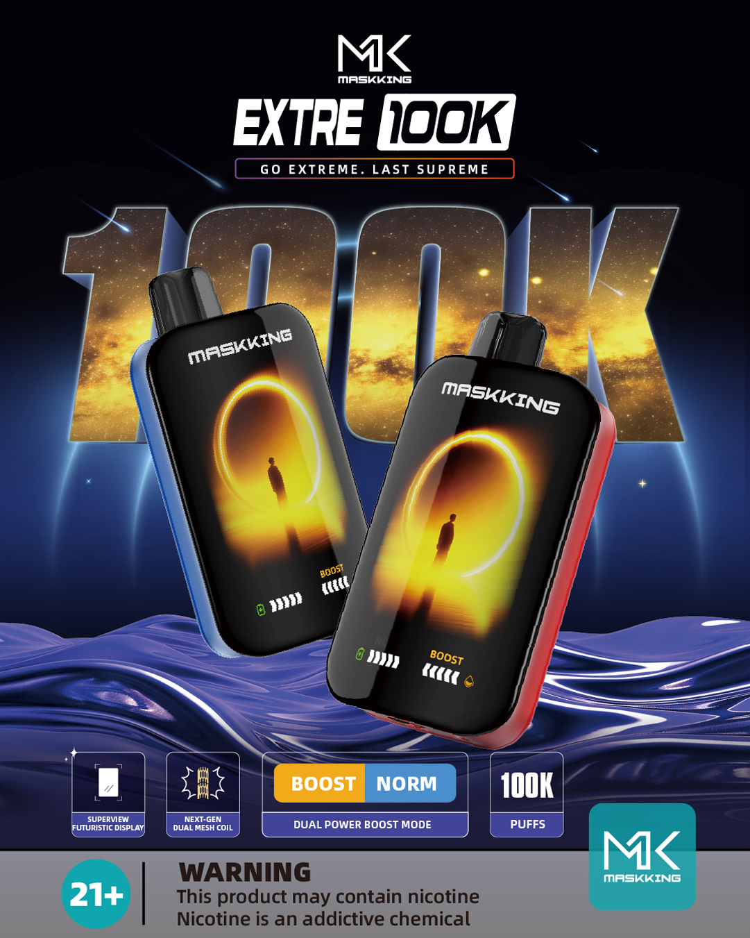 100000 puff vape Bang King Triple 100000 100K Puffs 3 In 1 Flavors Disposable Vape Christmas  Special Limited Holiday Gift Box (12PCS Full Set) | Vape Factory Wholesale main image 0