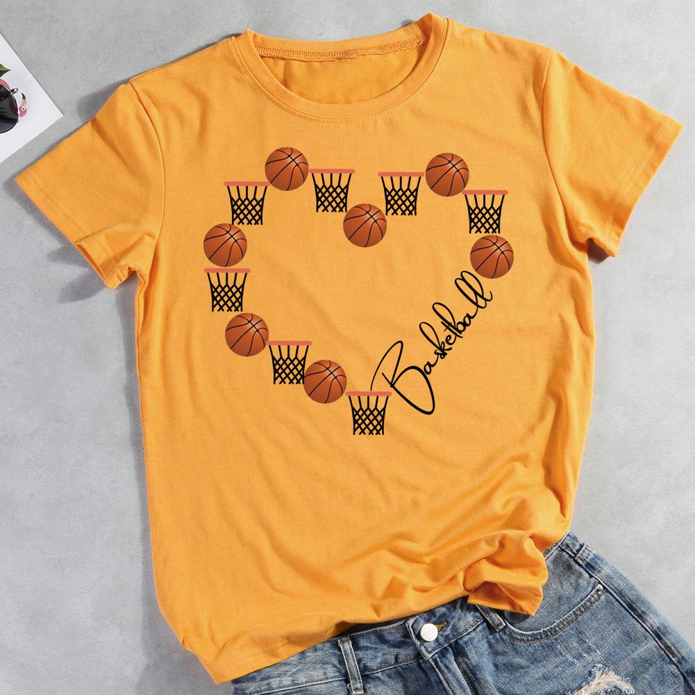 Basketball love heart  T-Shirt-011583-Guru-buzz