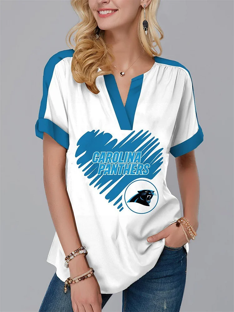 Carolina Panthers
Fashion Short Sleeve V-Neck Shirt