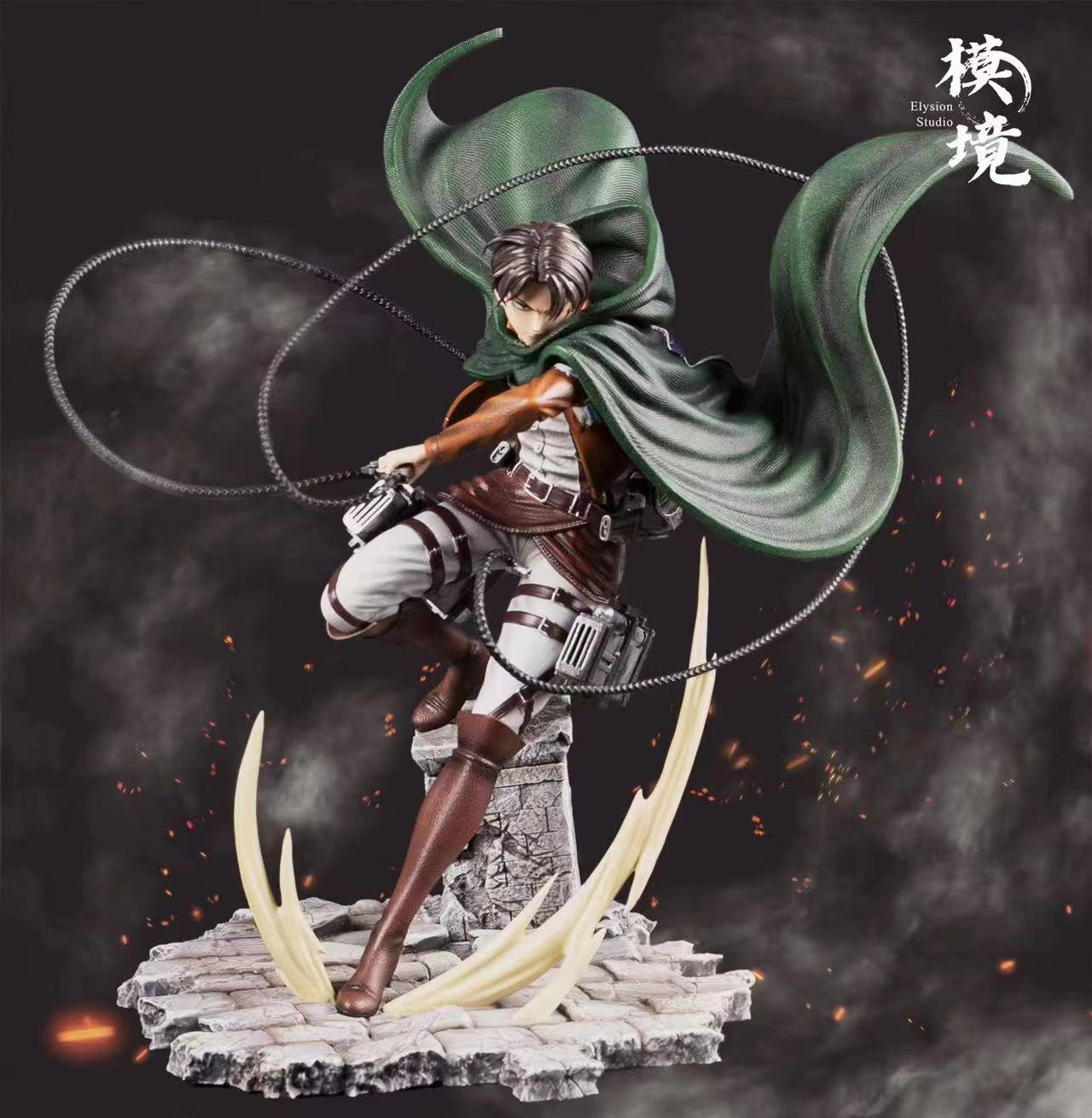 1-6-1-4-scale-captain-levi-ackerman-attack-on-titan-resin-statue