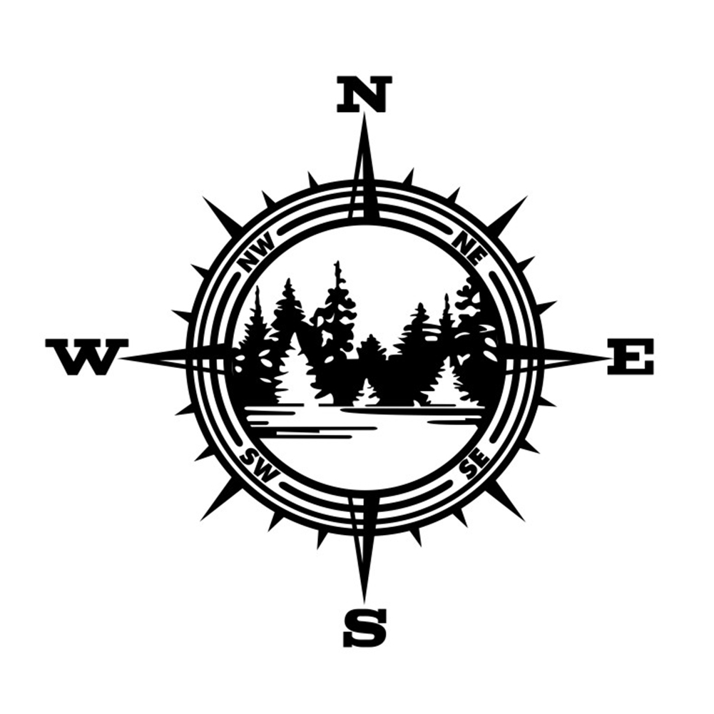 COMPASS TREES LAKE Vinyl Decal PVC Car Truck Wall Window Sticker, Black, 501 Original
COMPASS TREES LAKE Vinyl Decal PVC Car Truck Wall Window Sticker, Black, 501 Original
