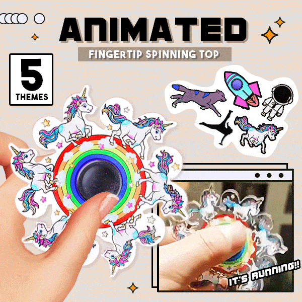 Animated Fingertip Spinning Top
