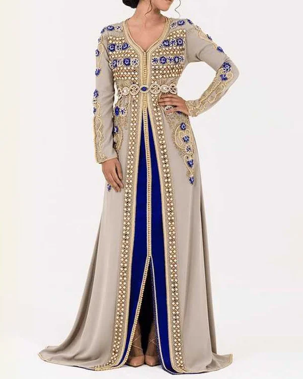 Women's Long Sleeve Embroidered Dress