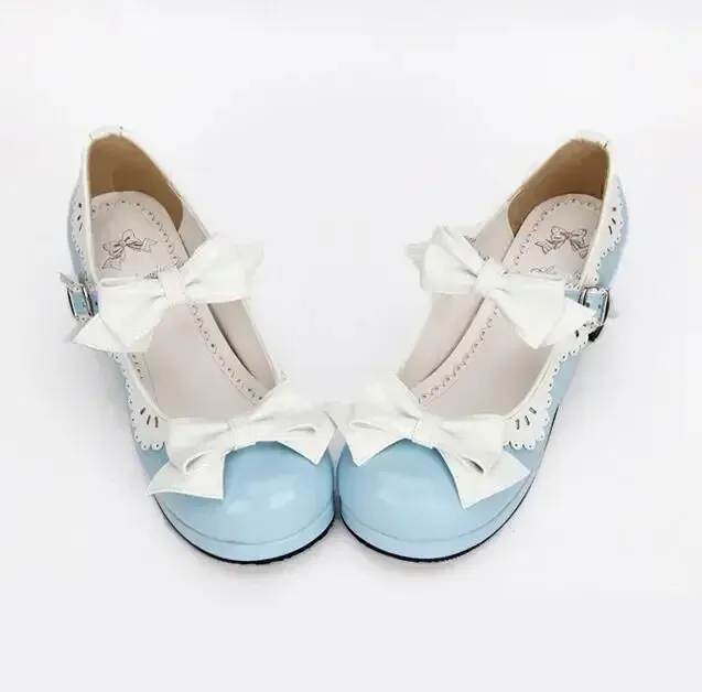 VCshoes Woman Mori Girl Lolita Cosplay Shoes Lady Mid Thick Heels Pumps Platforms Shoes Women Princess Dress Shoes 34-47