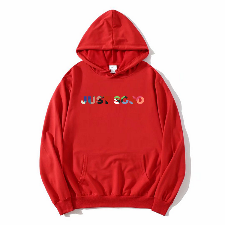 Unisex Just So So Hoodie New Arrival Winter Hoodie Red