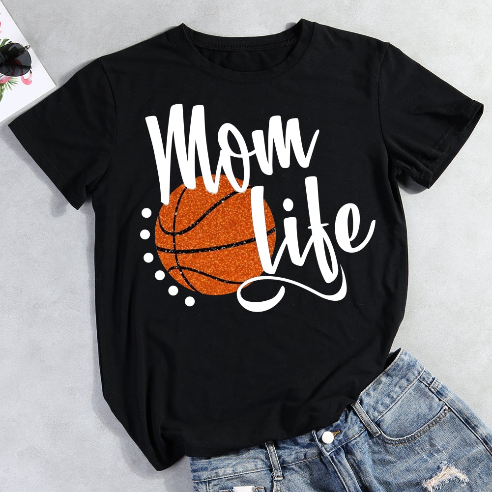 Basketball Mom Life T-Shirt Tee-011827-Guru-buzz