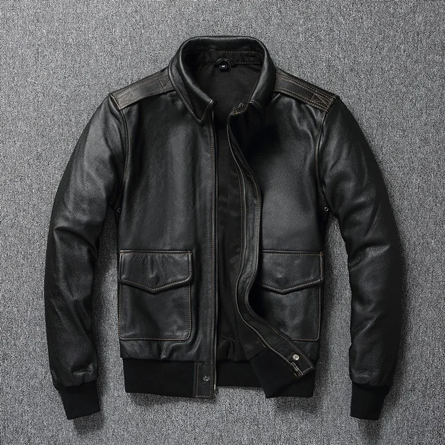 Classic Air Force A2 Style Leather Jacket