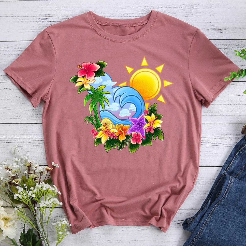 spring Round Neck T-shirt-017187-Guru-buzz