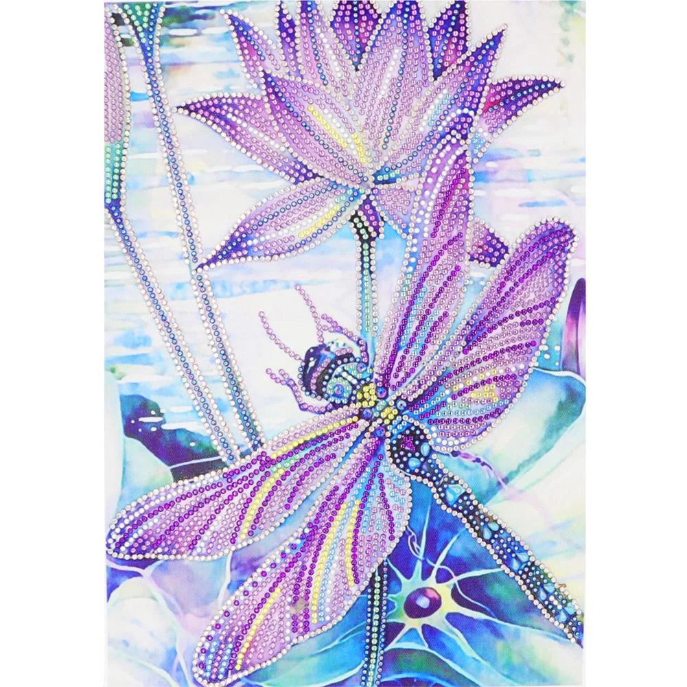 Full Round Diamond Painting - Dragonfly(30*40cm)
