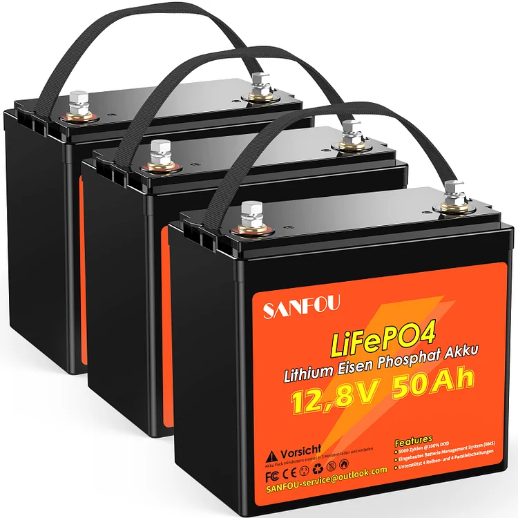 SANFOU 12.8V 50Ah Lifepo4 Battery Pack3