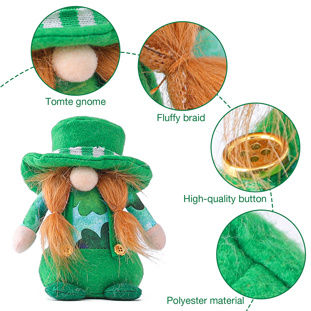 Gnome Irish Green Faceless Doll Plush Toys St Patricks Day Easter Ornaments, 501 Original
Gnome Irish Green Faceless Doll Plush Toys St Patricks Day Easter Ornaments, 501 Original