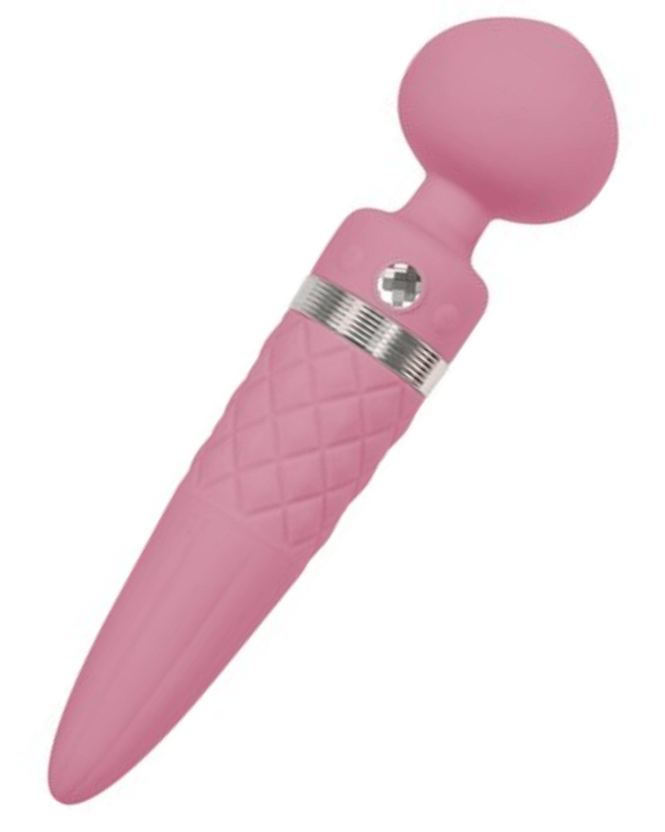 pornhint Pornhint Pillow Talk Sultry Warming Double Ended Wand Vibrator - Pink