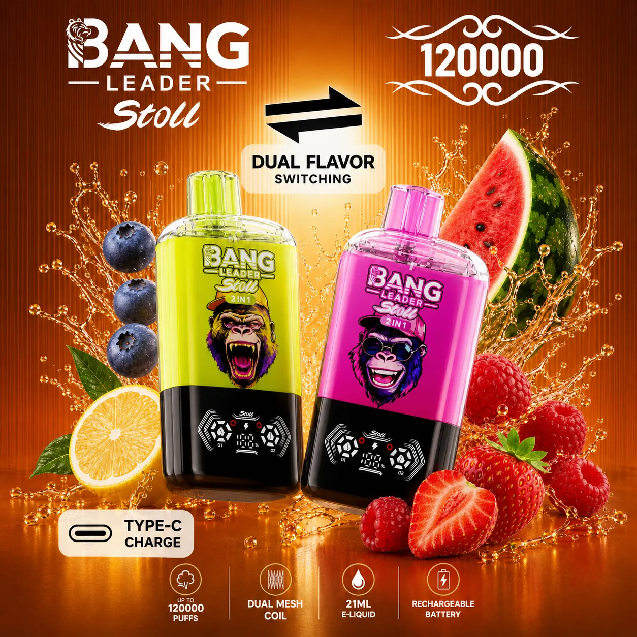Bang Leader Stoll 120K Vape | 120000 Puffs mysite fumotvapeshop