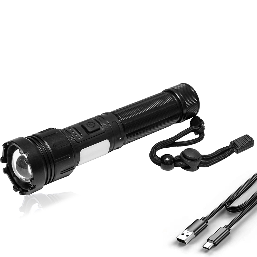 XHP50 COB LED Torch 7 Modes 1800lm Waterproof Handheld Flashlight Black, 501 Original
XHP50 COB LED Torch 7 Modes 1800lm Waterproof Handheld Flashlight Black, 501 Original